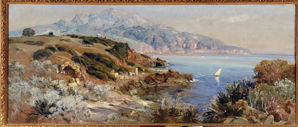 Zátoka Tipaza v Alžírsku Obraz od Maxime Noire (1861-1927) Povinná zmínka: Sbírka zakládání pozdravů z Provence, Marseille od Maxime Noire