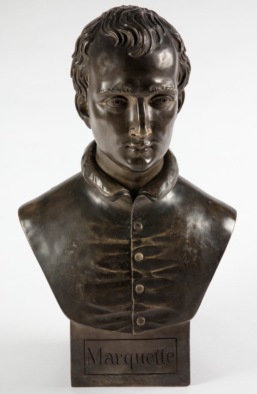 Sádrová busta Pere Marquette od Maximiliana Schneiderhahna od Maximilian Schneiderhahn