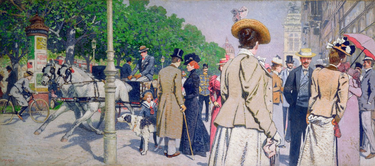 Scéna poblíž kavárny Sirk od Maximilian Lenz