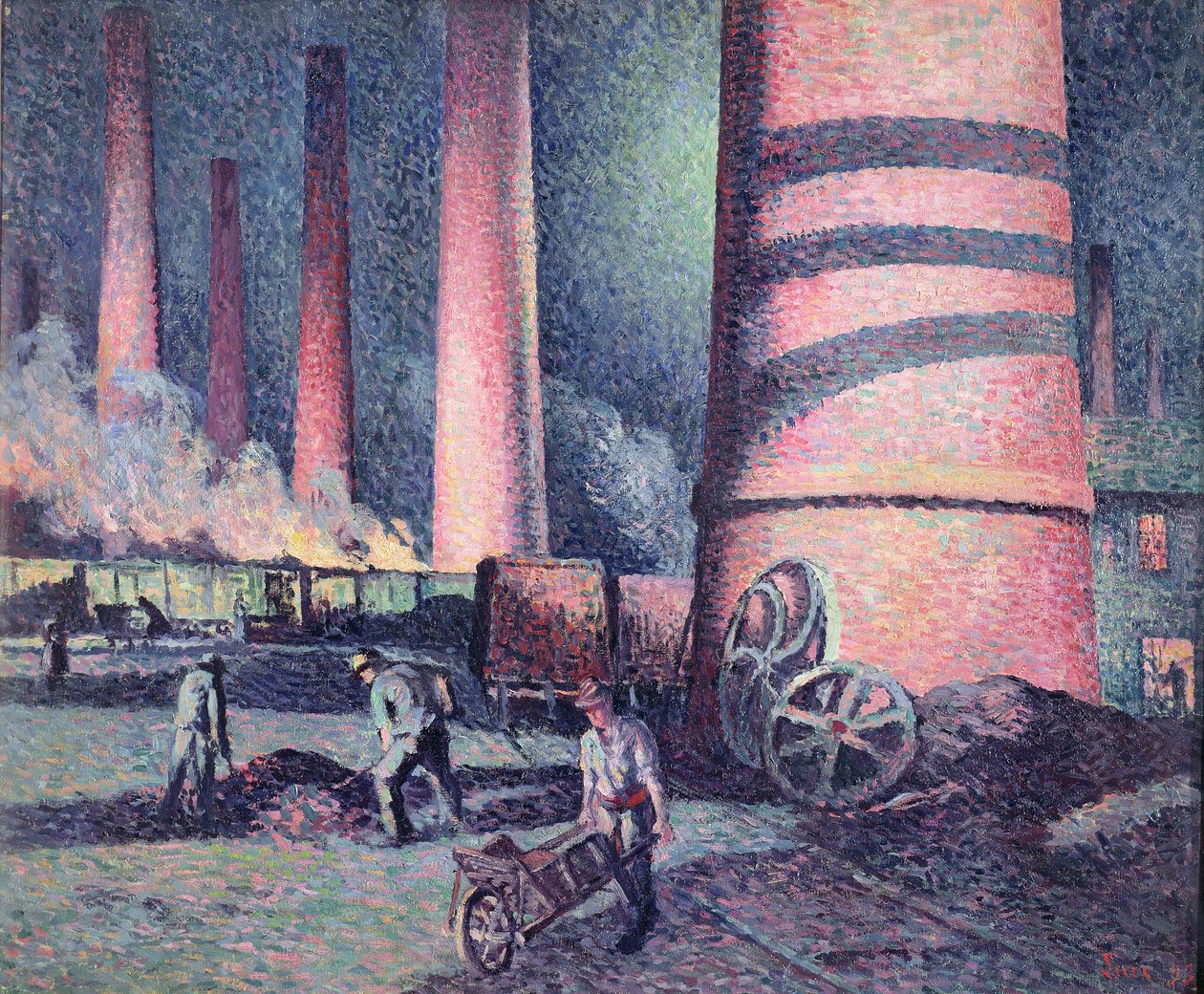 Tovární komíny, 1896 od Maximilien Luce