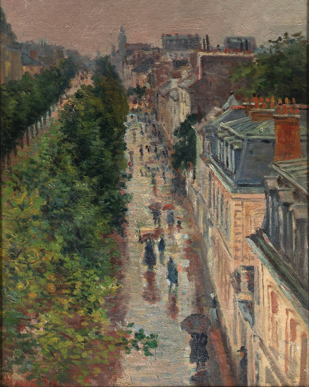 Pouliční scéna v Paříži od Maximilien Luce