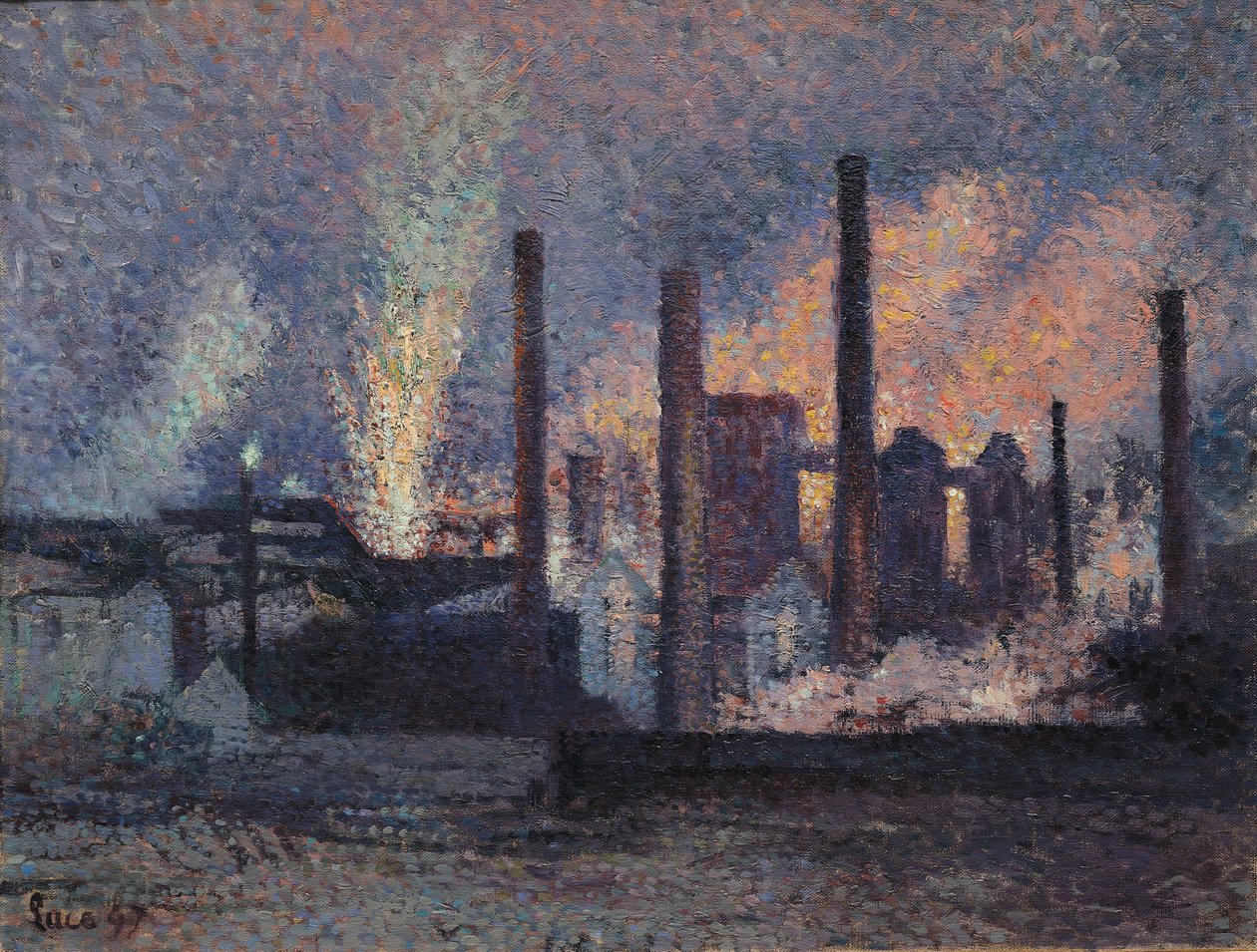 Studie pro továrny poblíž Charleroi, 1897 od Maximilien Luce