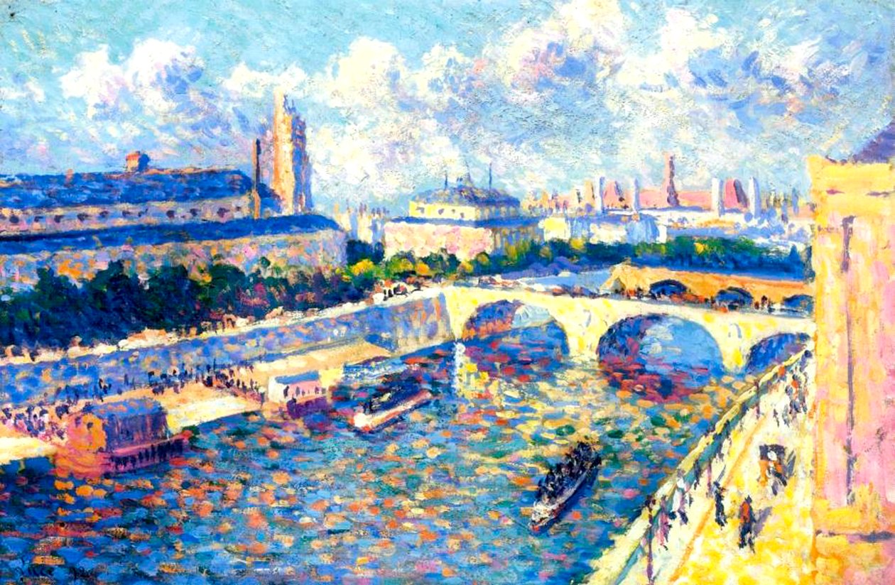 Seina, Paříž, 1892 od Maximilien Luce
