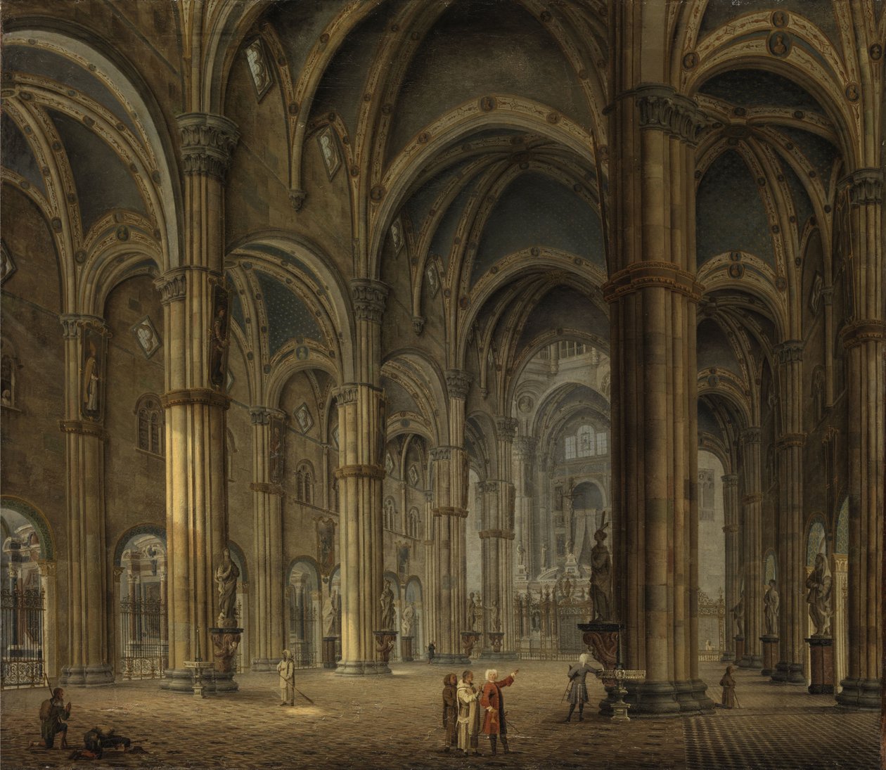 Kircheninneres der Certosa di Pavia od Maximilien de Hase