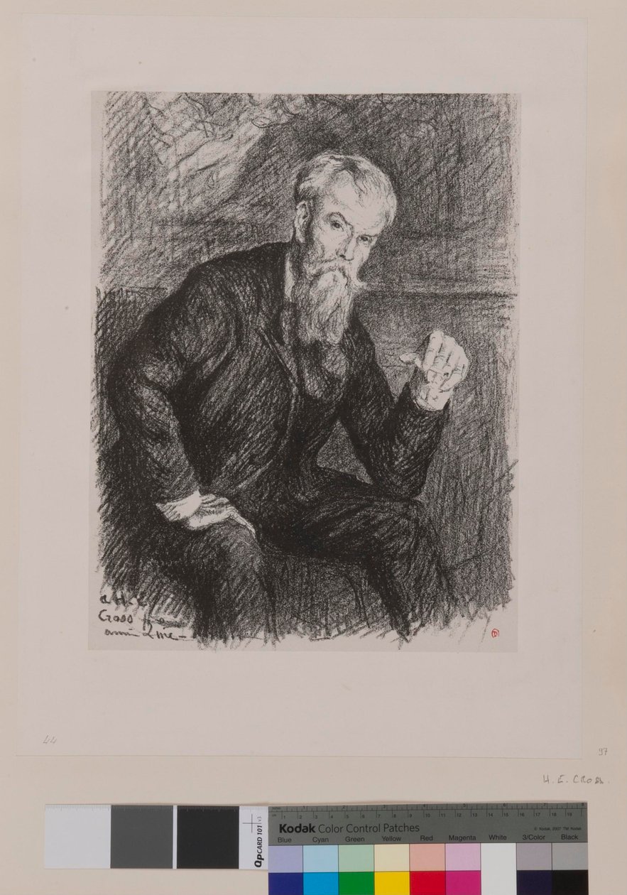 Henri Edmond Crossovi: [Portrét Henriho-Edmonda Crossa] od Maximilien Luce