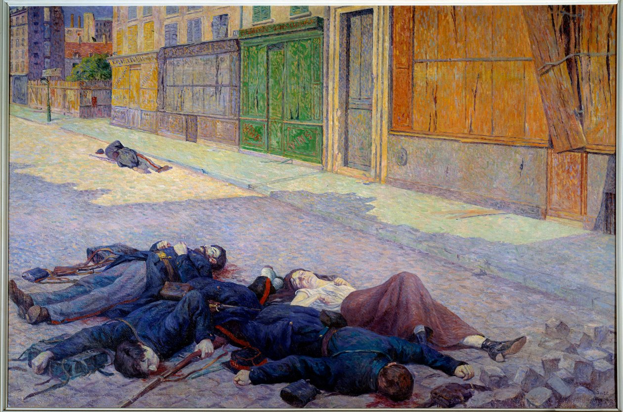 Ulice Paříže v květnu 1871 nebo Komuna od Maximilien Luce