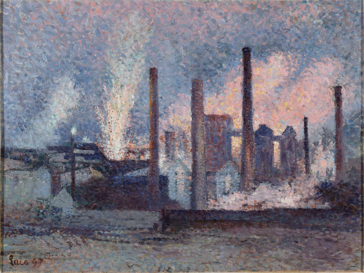 Ocelárna v Charleroi Ocelárna v Charleroi, 1897. od Maximilien Luce