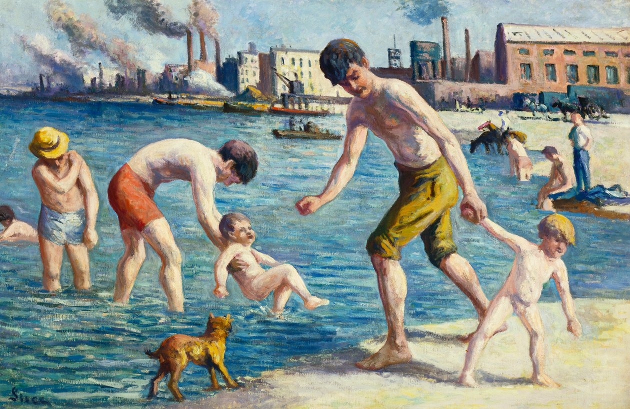 Koupající se od Maximilien Luce
