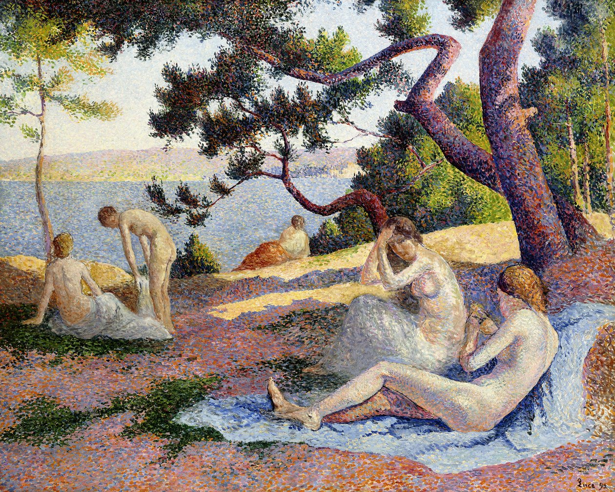 Bathers v Saint-Tropez; Bathers v Saint-Tropez, 1892 od Maximilien Luce