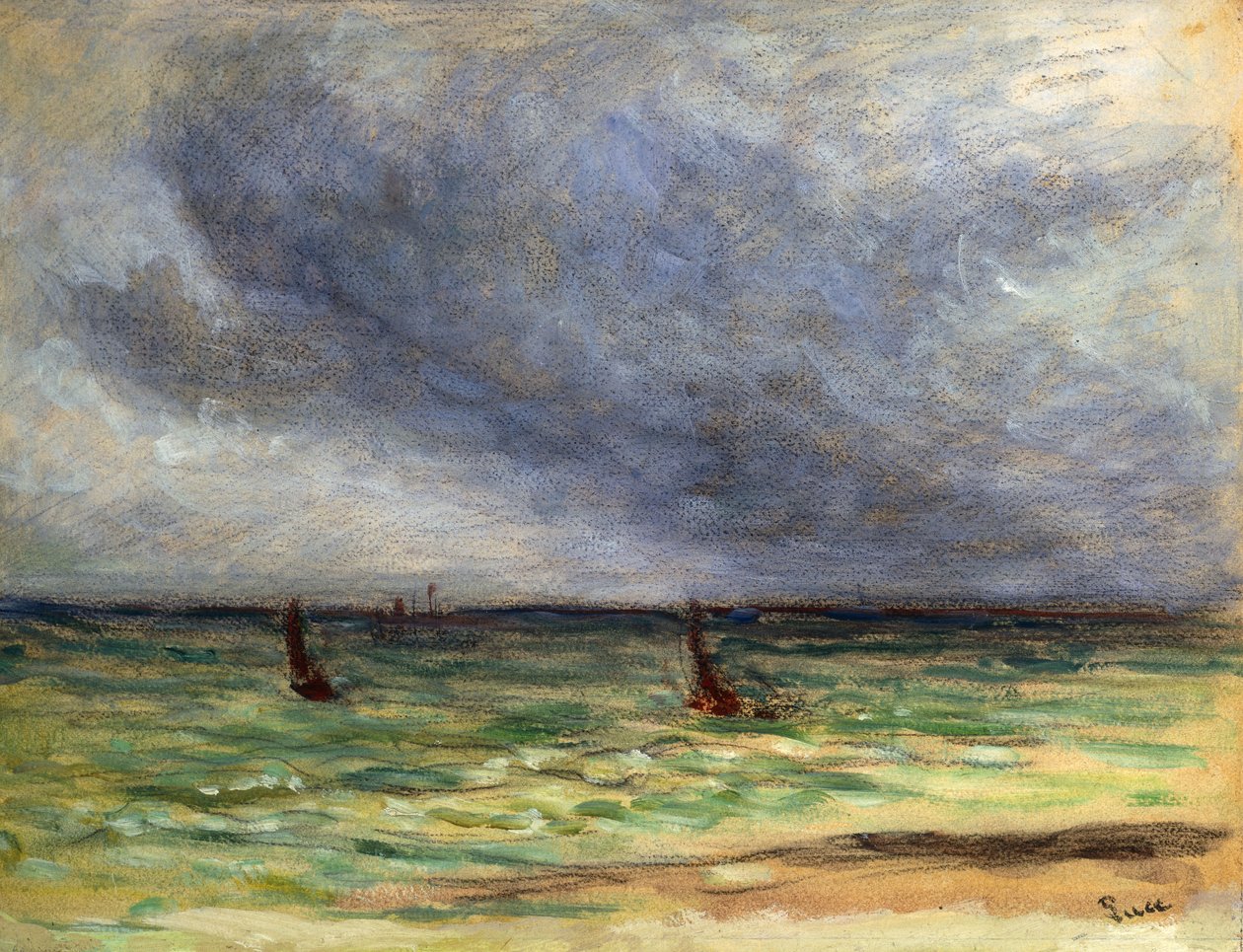 Odplouvající trawlery; Odchod trawlerů, 1930-1934 od Maximilien Luce