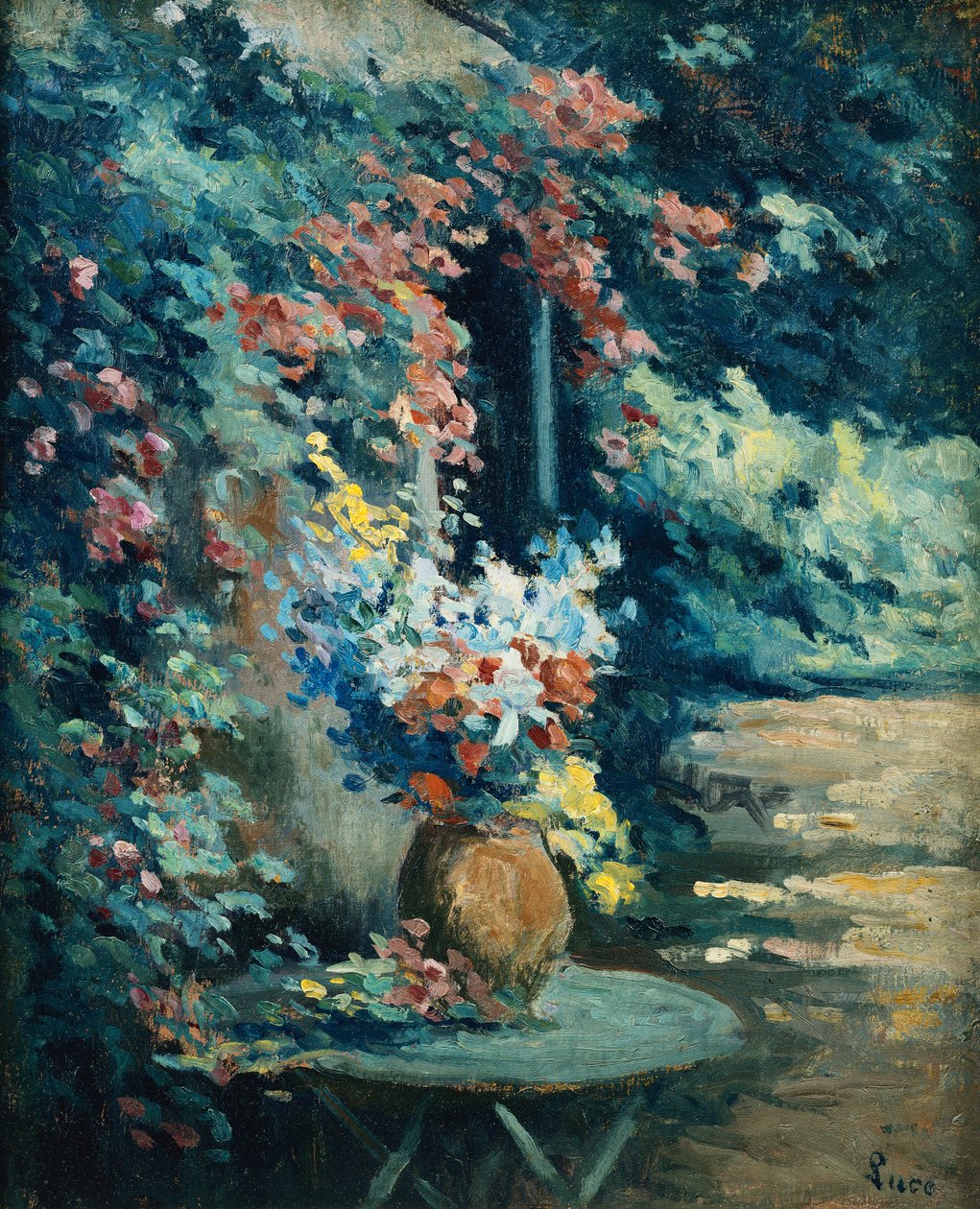 Květiny v krajině; Kytice květin v krajině, od Maximilien Luce