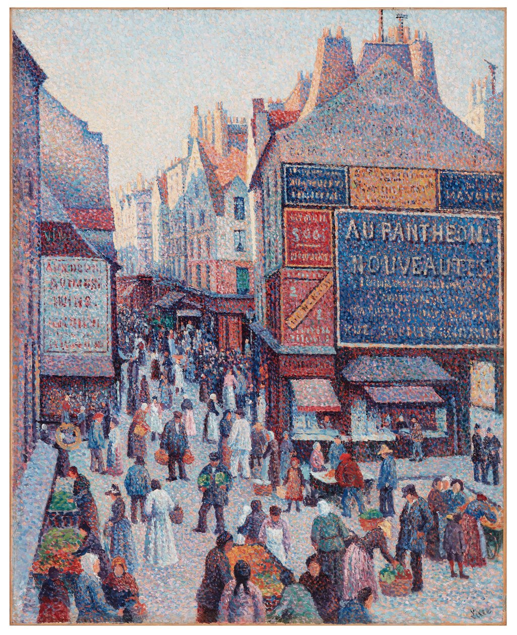 Ulice Mouffetard od Maximilien Luce