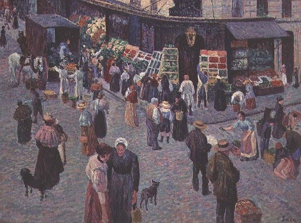 Rue des Abbesses od Maximilien Luce