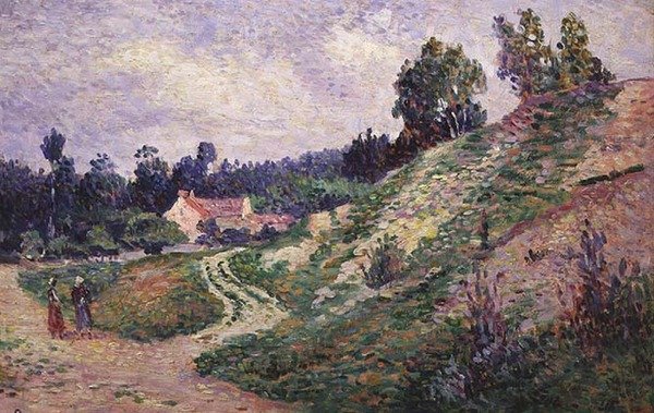 Molineux, Cesta v údolí (olej na desce) od Maximilien Luce