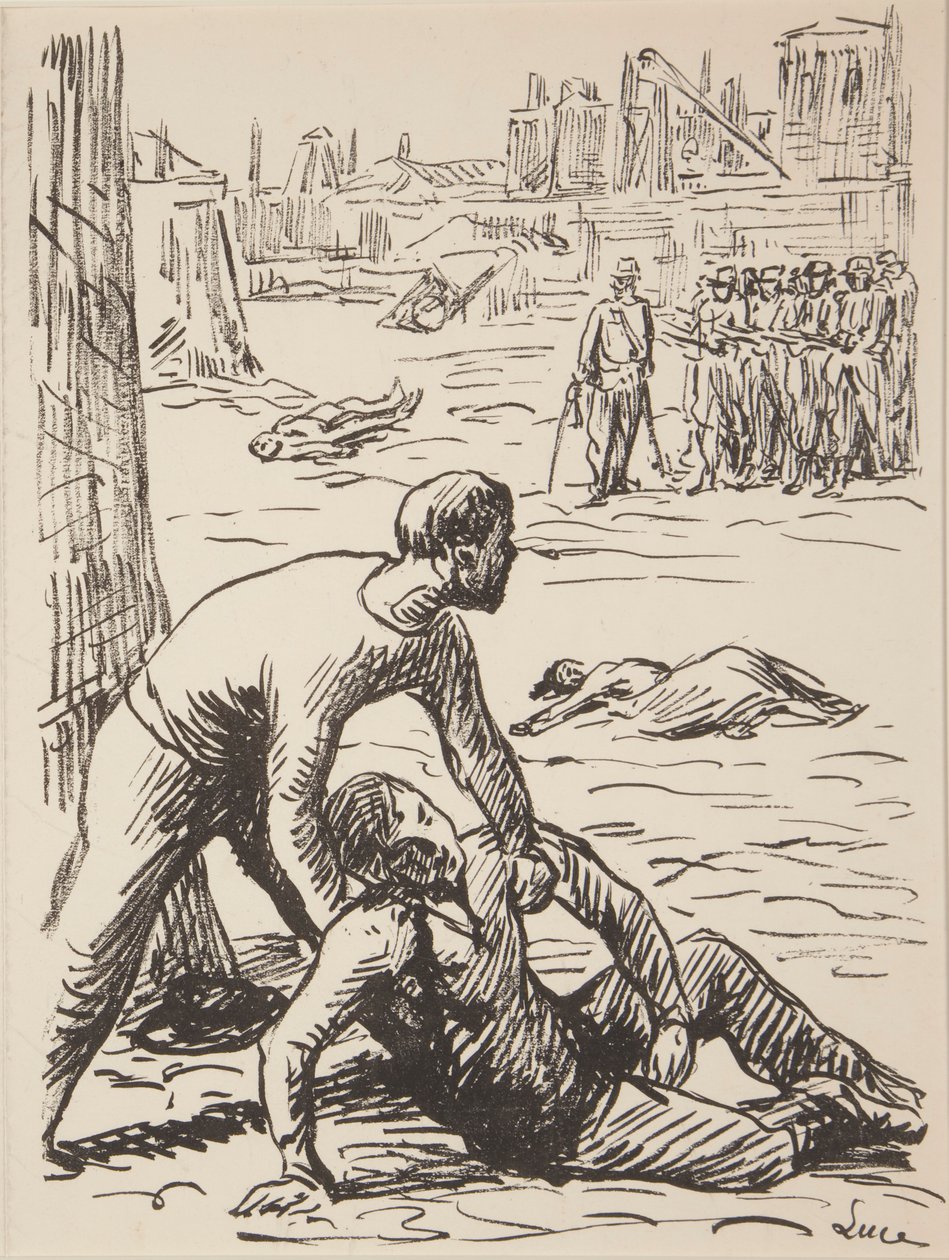 Devět bezejmenných tisků politických subjektů od Maximilien Luce