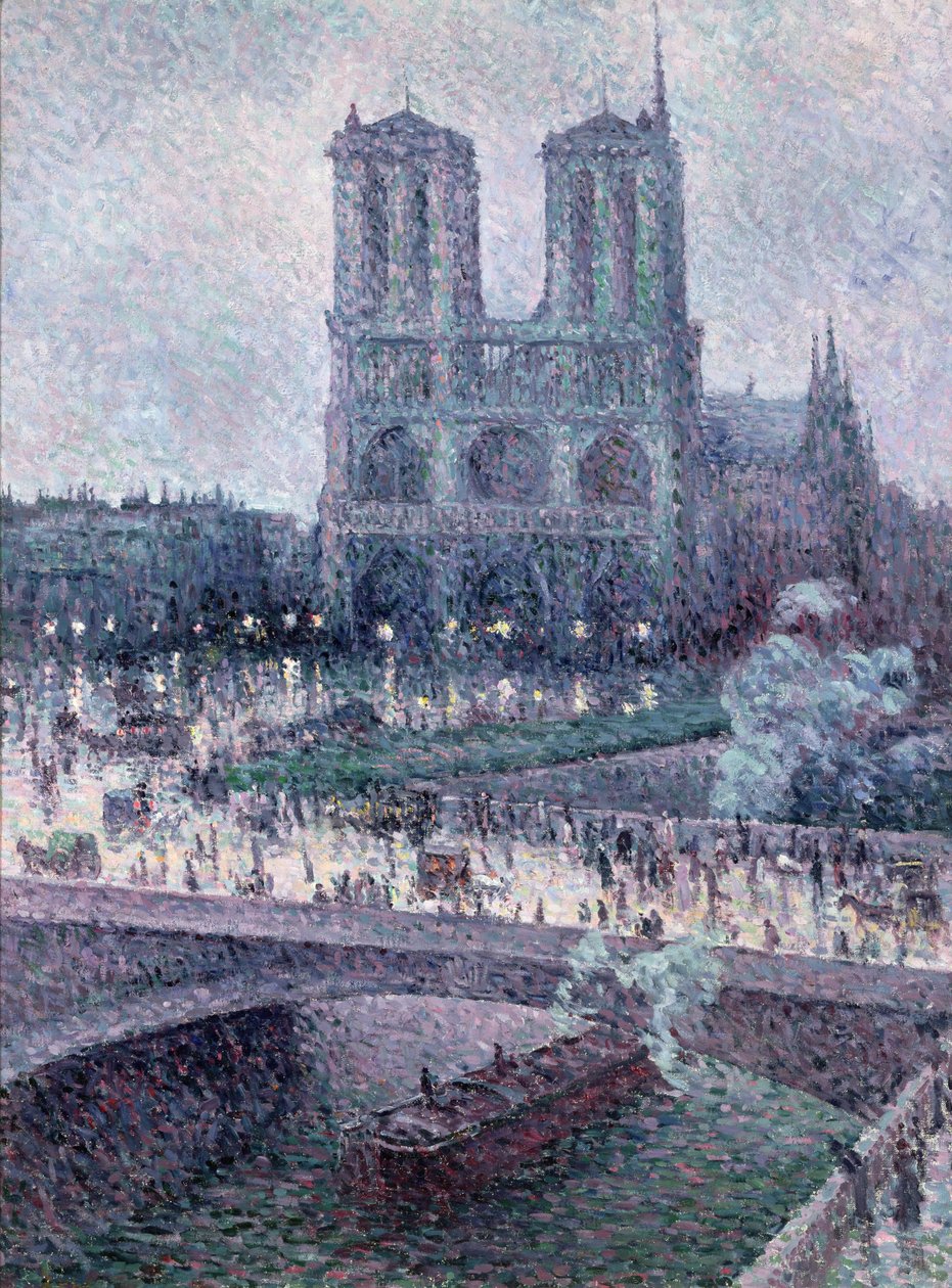 Notre Dame, cca 1900 (olej na plátně) od Maximilien Luce
