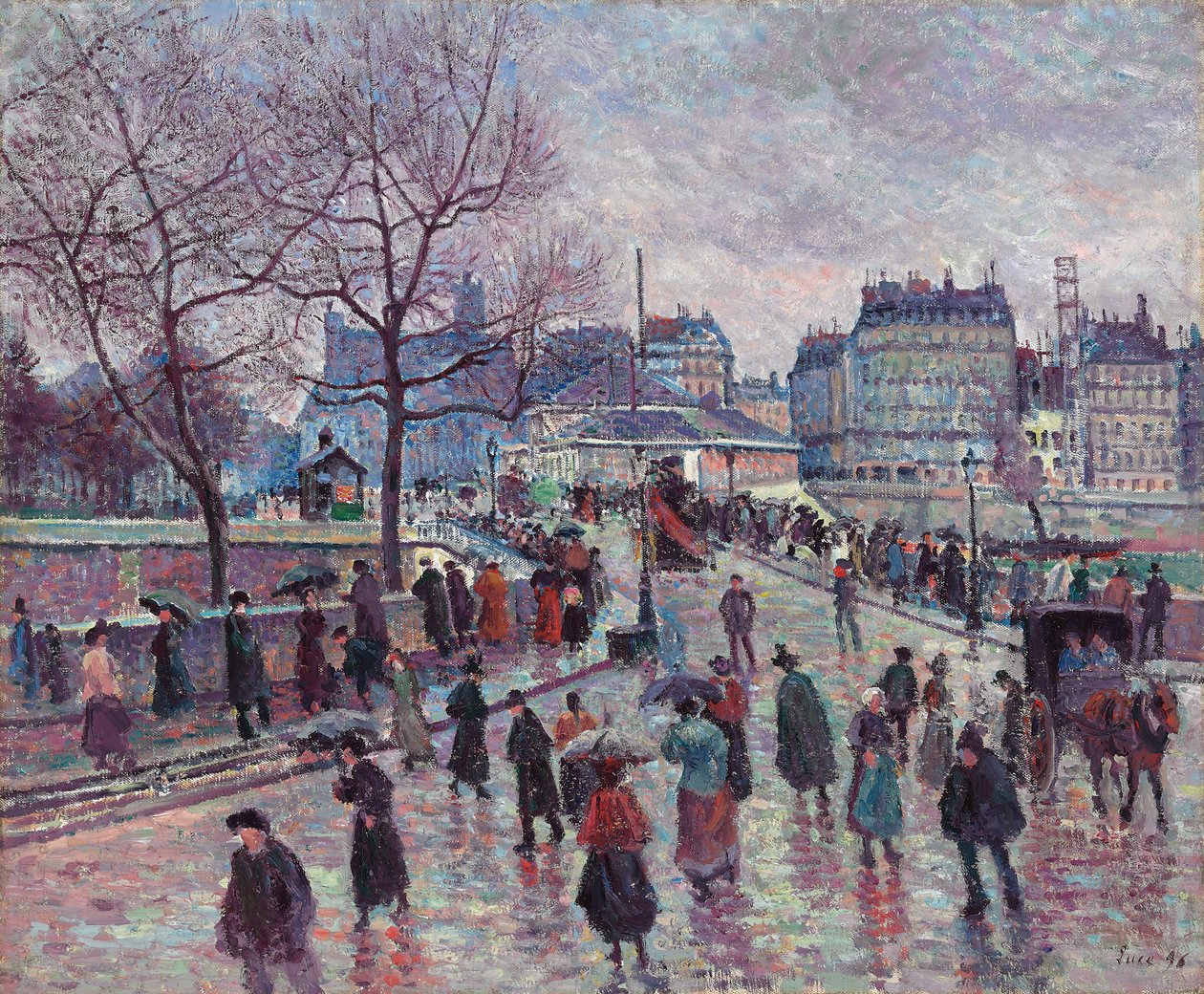 Paříž, Arcibiskupský most, 1896 od Maximilien Luce