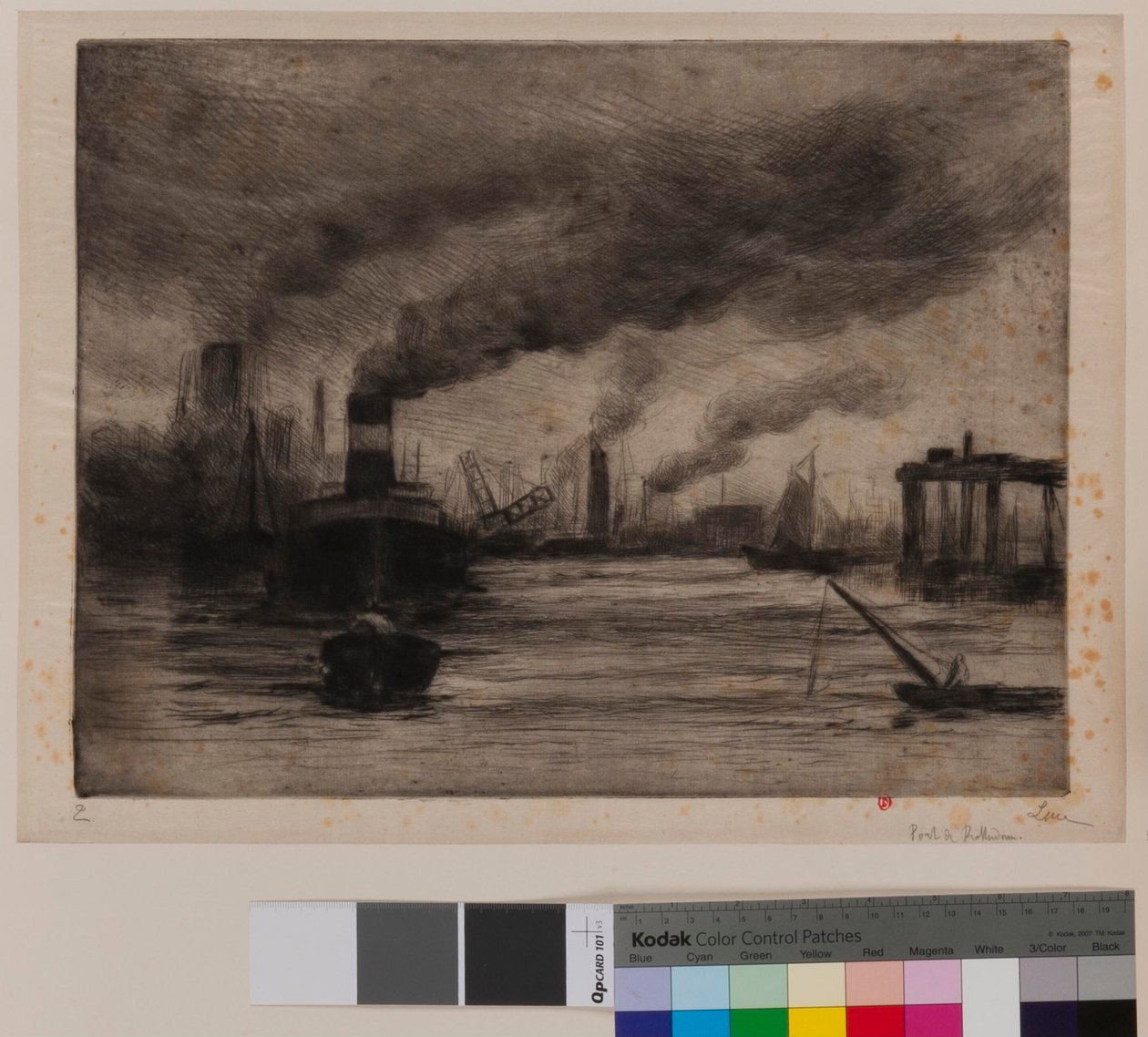 Přístav v Rotterdamu od Maximilien Luce