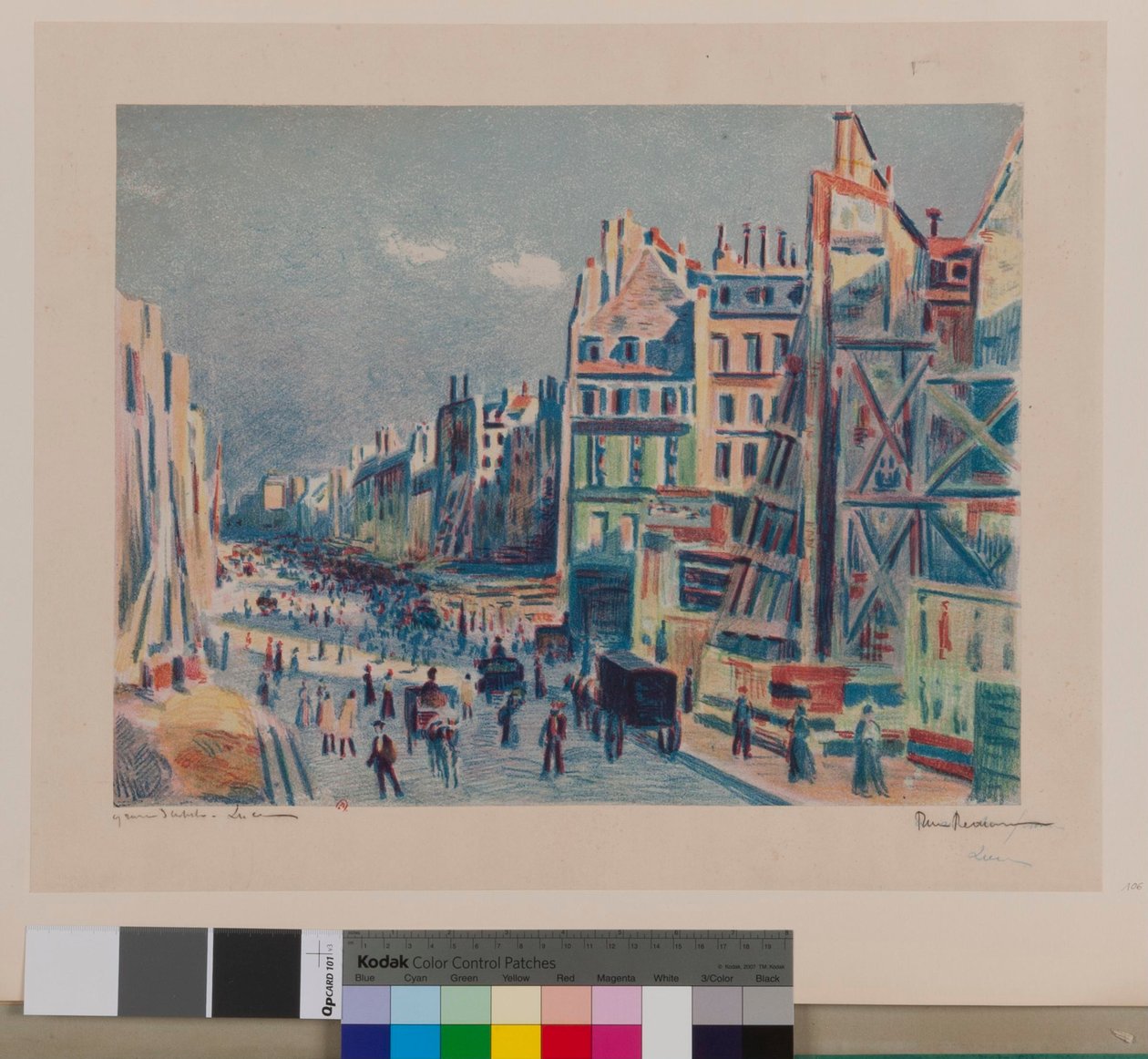 Rue Réaumur od Maximilien Luce