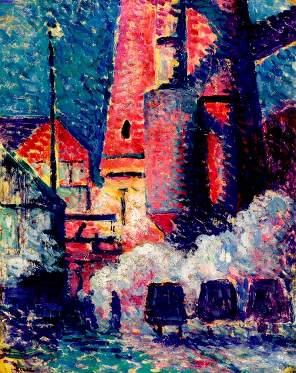Vysoké pece od Maximilien Luce