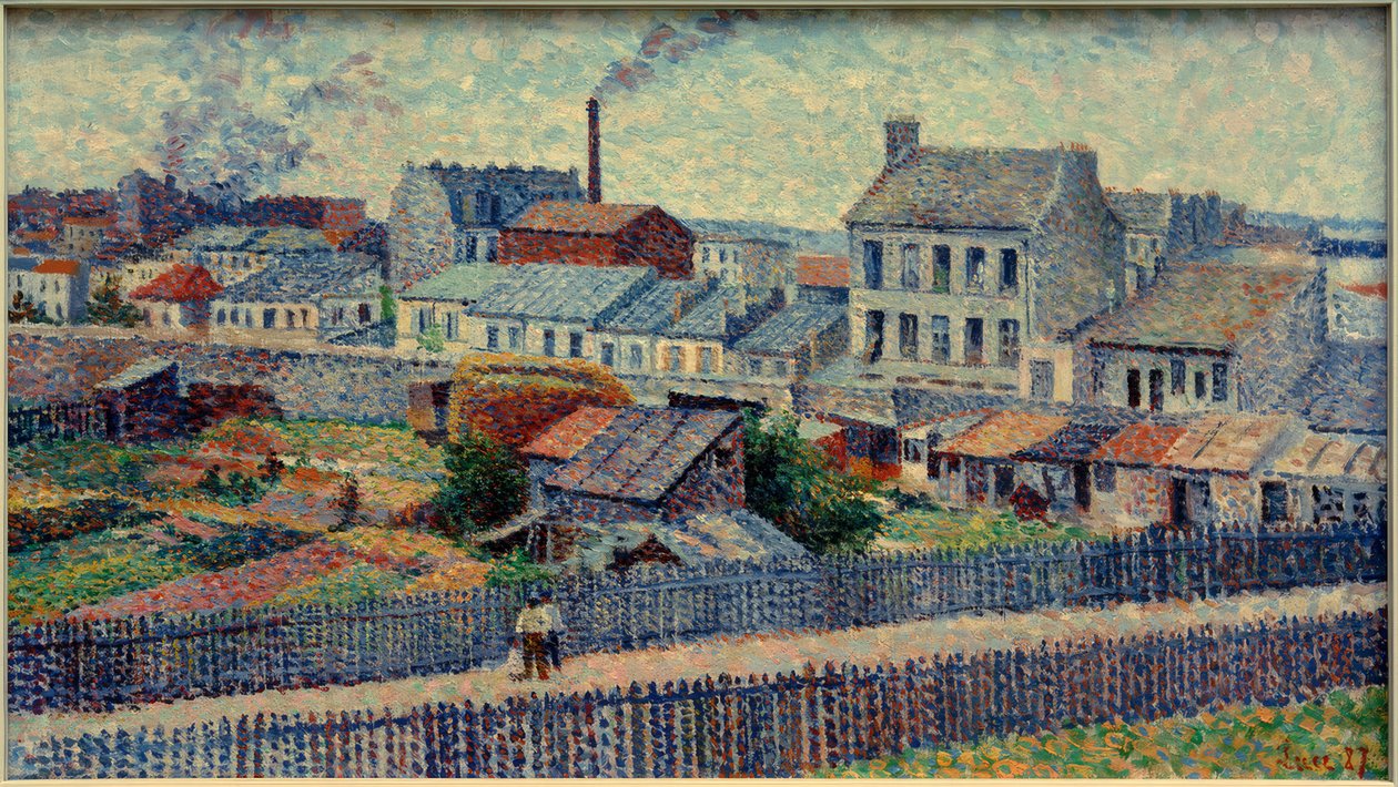 Pozemek na Montmartru, Rue Championnet od Maximilien Luce