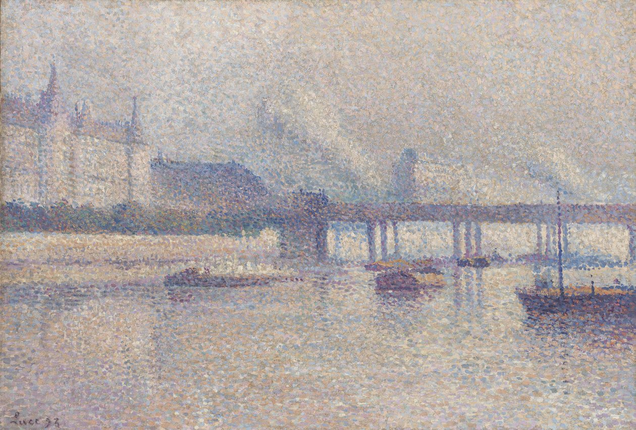 Břehy řeky Seiny v Paříži, 1893 od Maximilien Luce