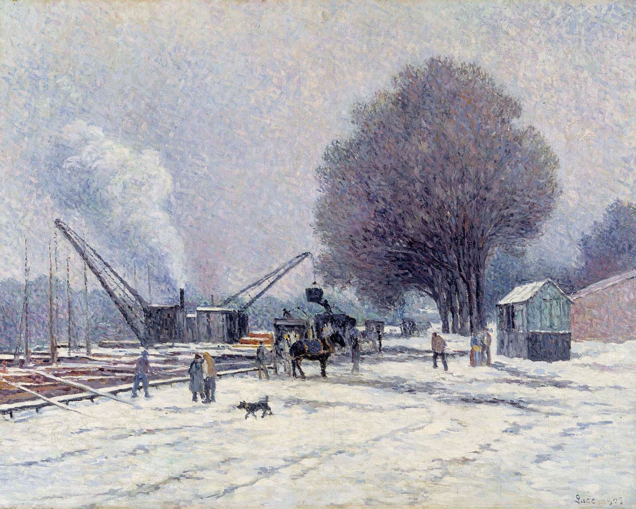 Nábřeží v Boulogne od Maximilien Luce