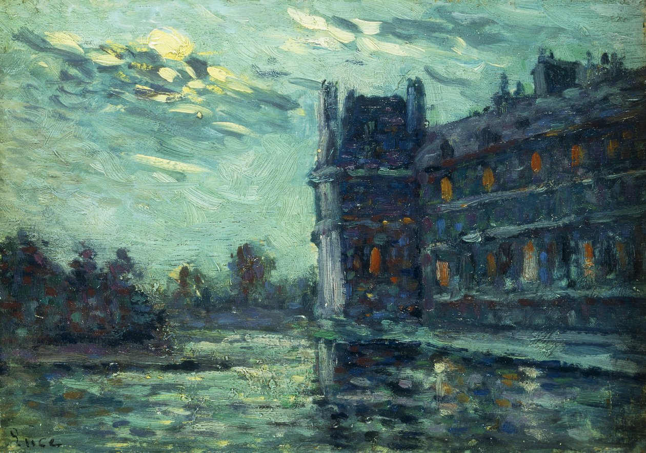 Povodně 1910, Pavillon de Flore, v Louvru, Paříž; Povodně 1910, Le Pavillon de Flore, 1910 od Maximilien Luce