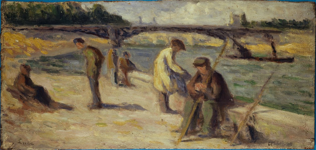 Nábřeží Quai Malaquais, před rokem 1936 (olej na dřevě) od Maximilien Luce