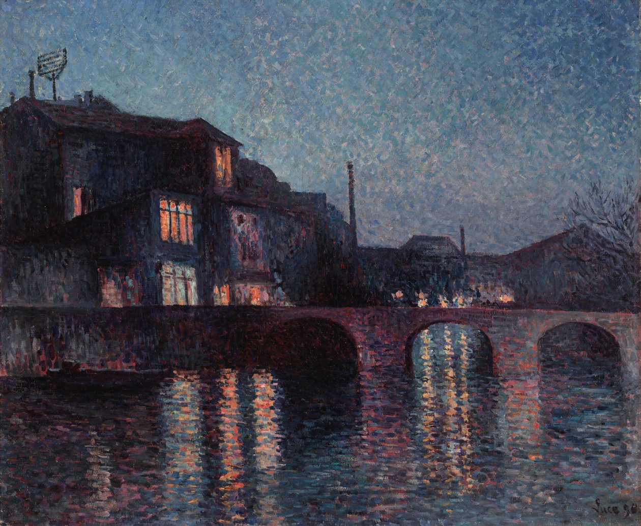 Řeka Sambre v Charleroi, 1896 od Maximilien Luce