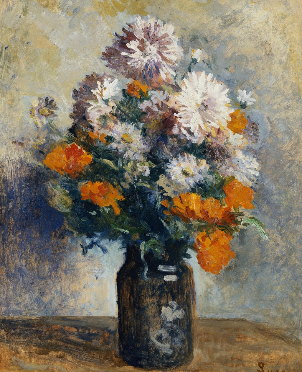 Vase de Dahlias, od Maximilien Luce