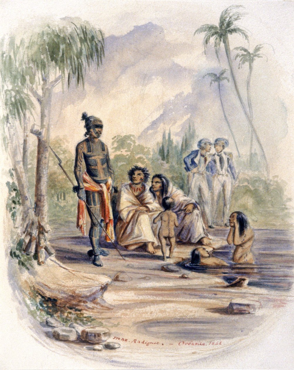 Indigenes v oceánu od Maximilien Radiguet