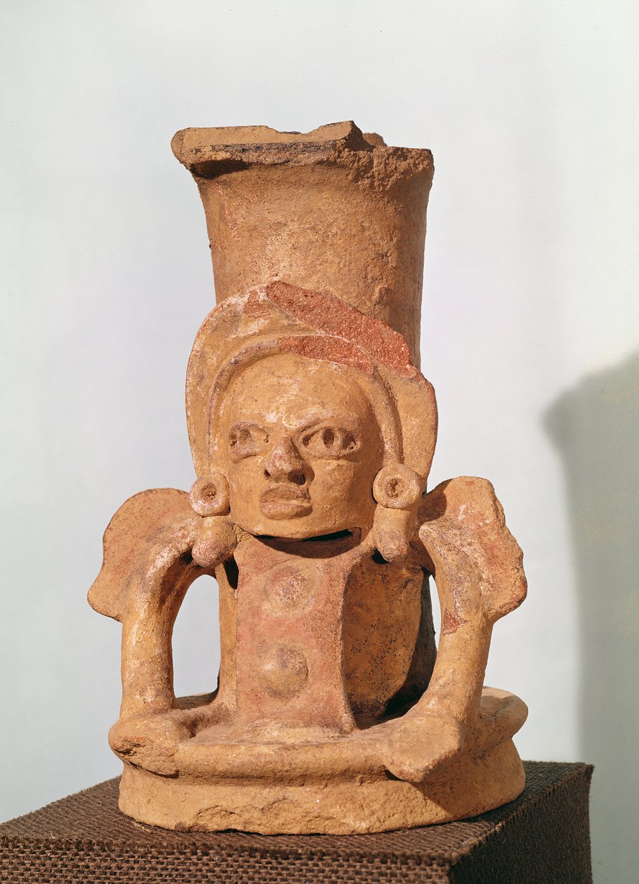 Kadidelnice v podobě sedící postavy, předklasické období (keramika) od Mayan