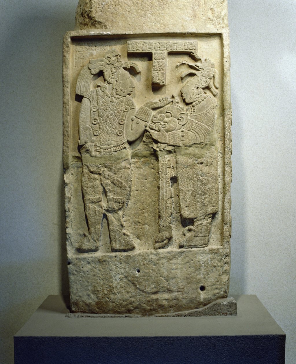 Lintel 24 z Yaxchilan, Chiapas, Mexiko, pozdní klasické období (600-900 AD) od Mayan