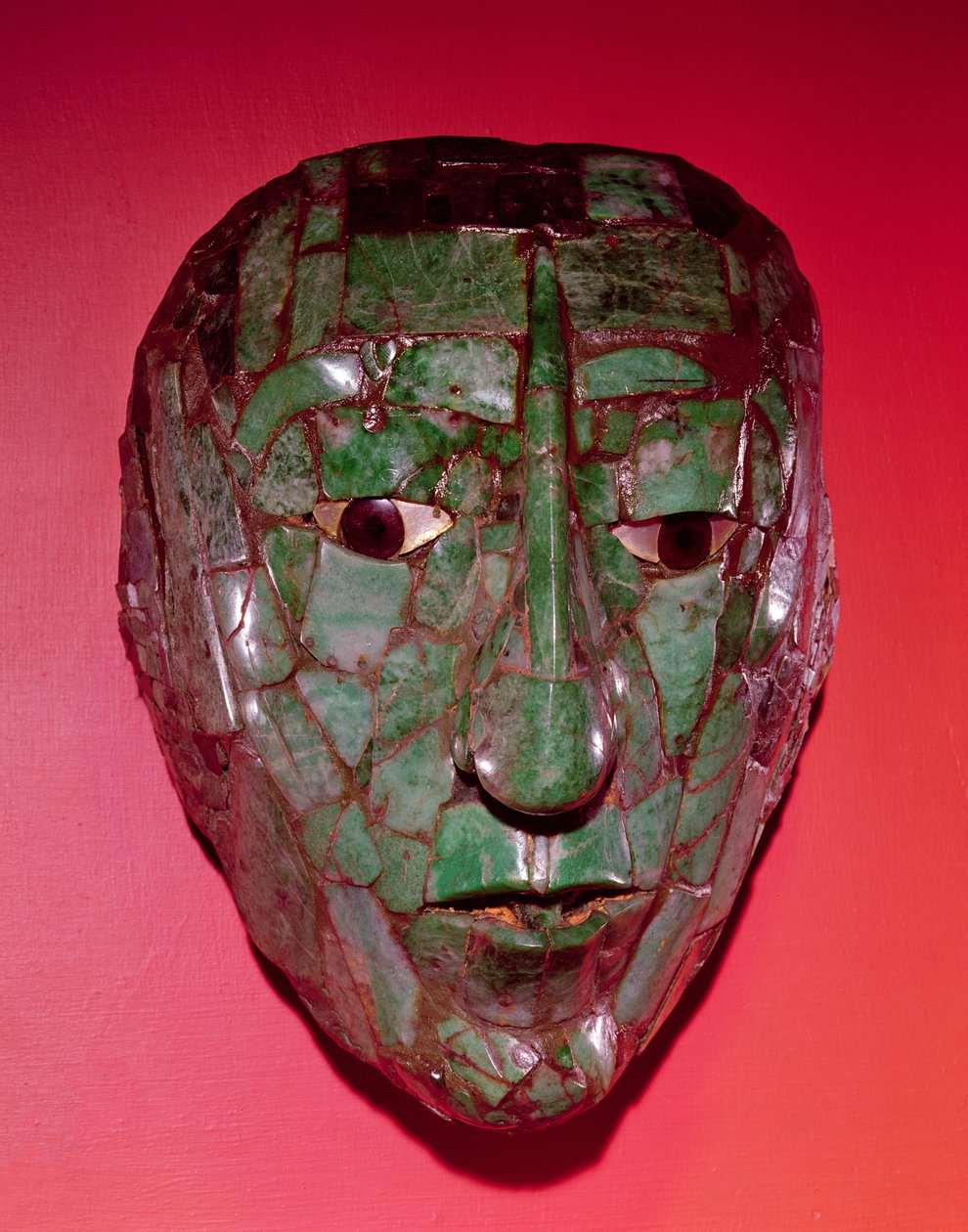 Mozaiková maska, z Palenque, Chiapas (nefrit) od Mayan