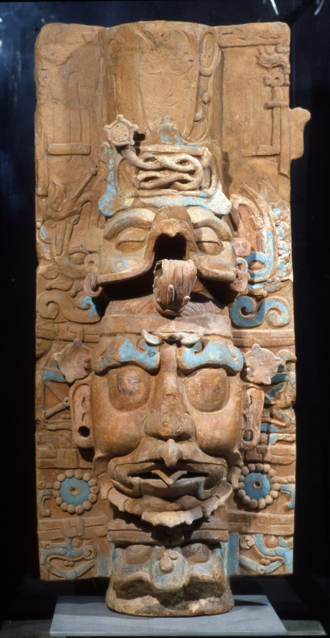 Palenque, kadidelnice, pozdní klasické období, 600-900 n. l. (terakota) (zadní 310199) od Mayan