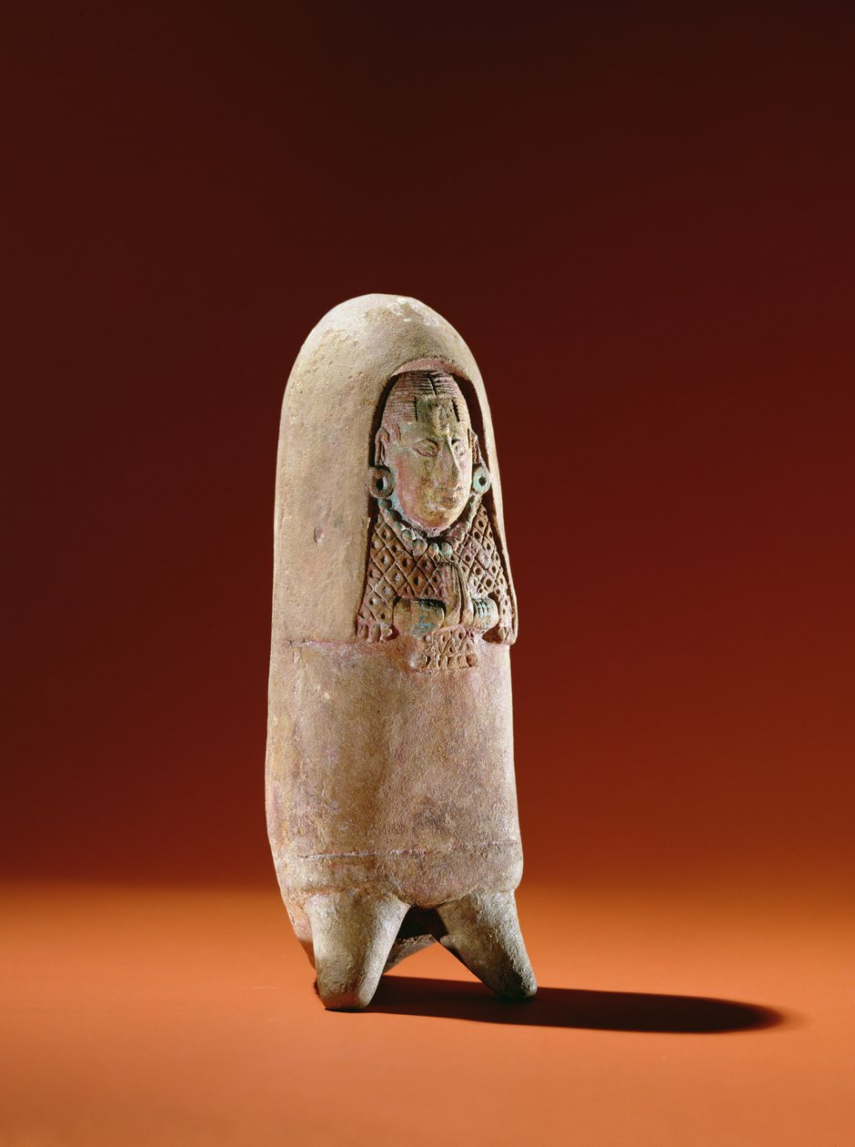 Socha ženy ve slavnostním rouchu, Isle of Jaina (hliněné zboží) od Mayan