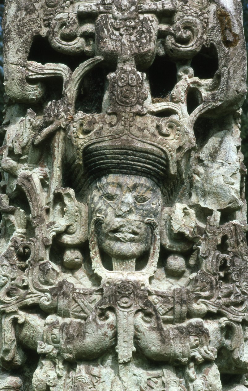 Stela B, Copan, pozdní klasické období, 731 našeho letopočtu od Mayan