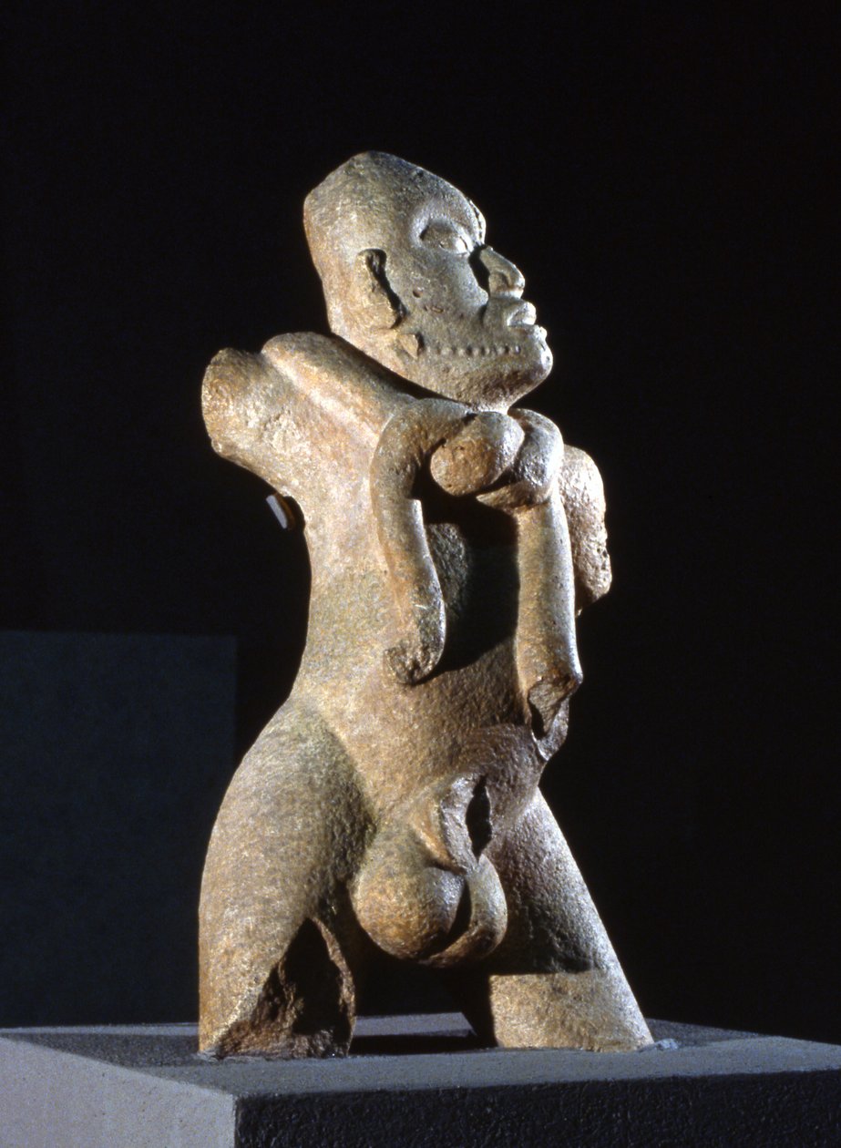 Mladý muž z Cumpichu, z Yucatánu, Mexiko, období pozdní klasiky, 600-900 našeho letopočtu od Mayan