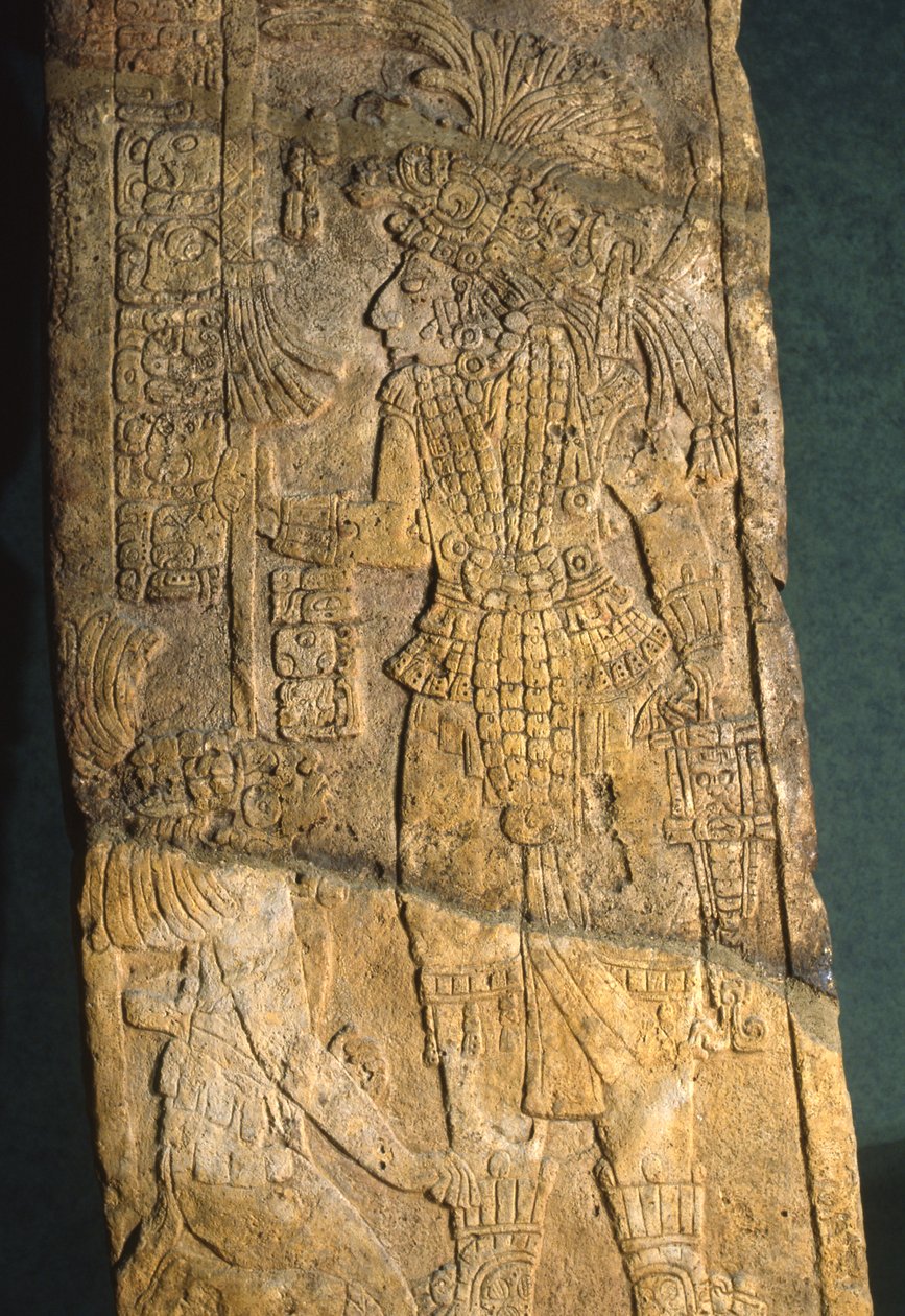 Yaxchilan, stéla 18, pozdně klasické období 600-900 n. l. od Mayan