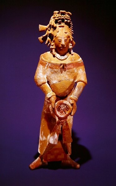 Figurka z Campeche, styl Jaina, pozdní klasicismus (keramika) od Mayan
