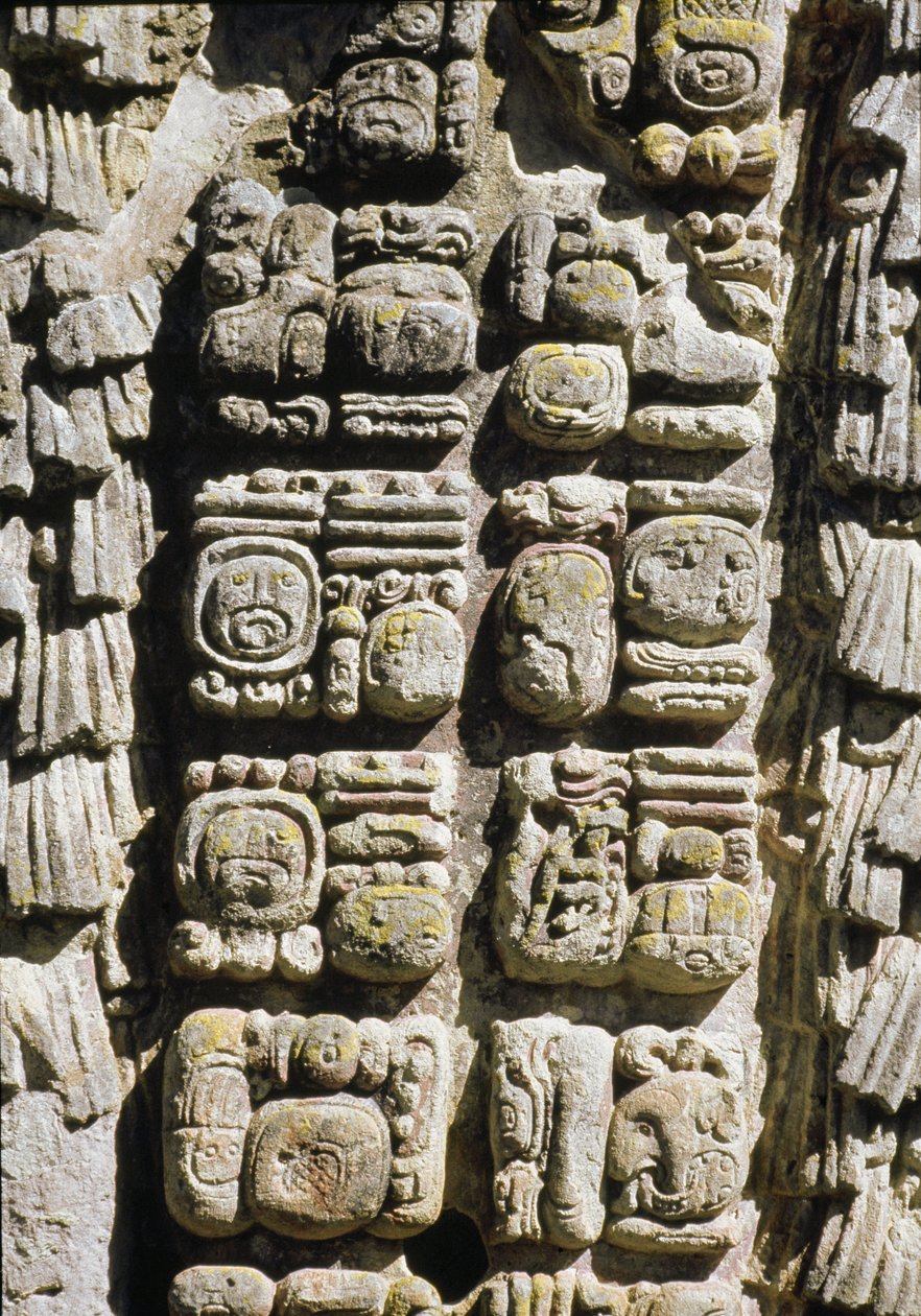 Stele A, Plaza of Ceremonies, 731 našeho letopočtu od Mayan