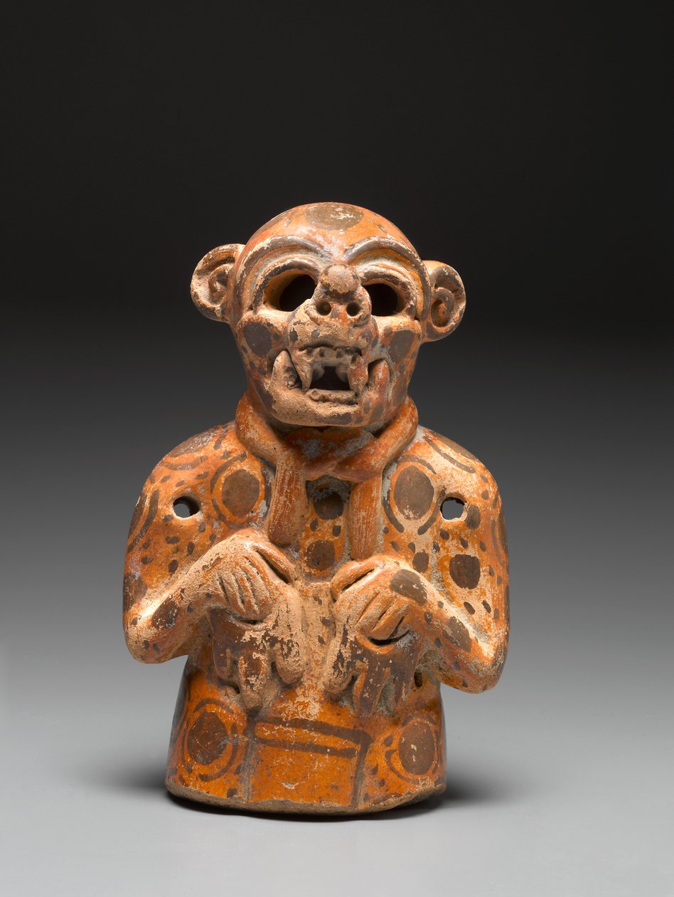 Effigy, cca 400-500 (keramika a pigment) od Mayan Mayan