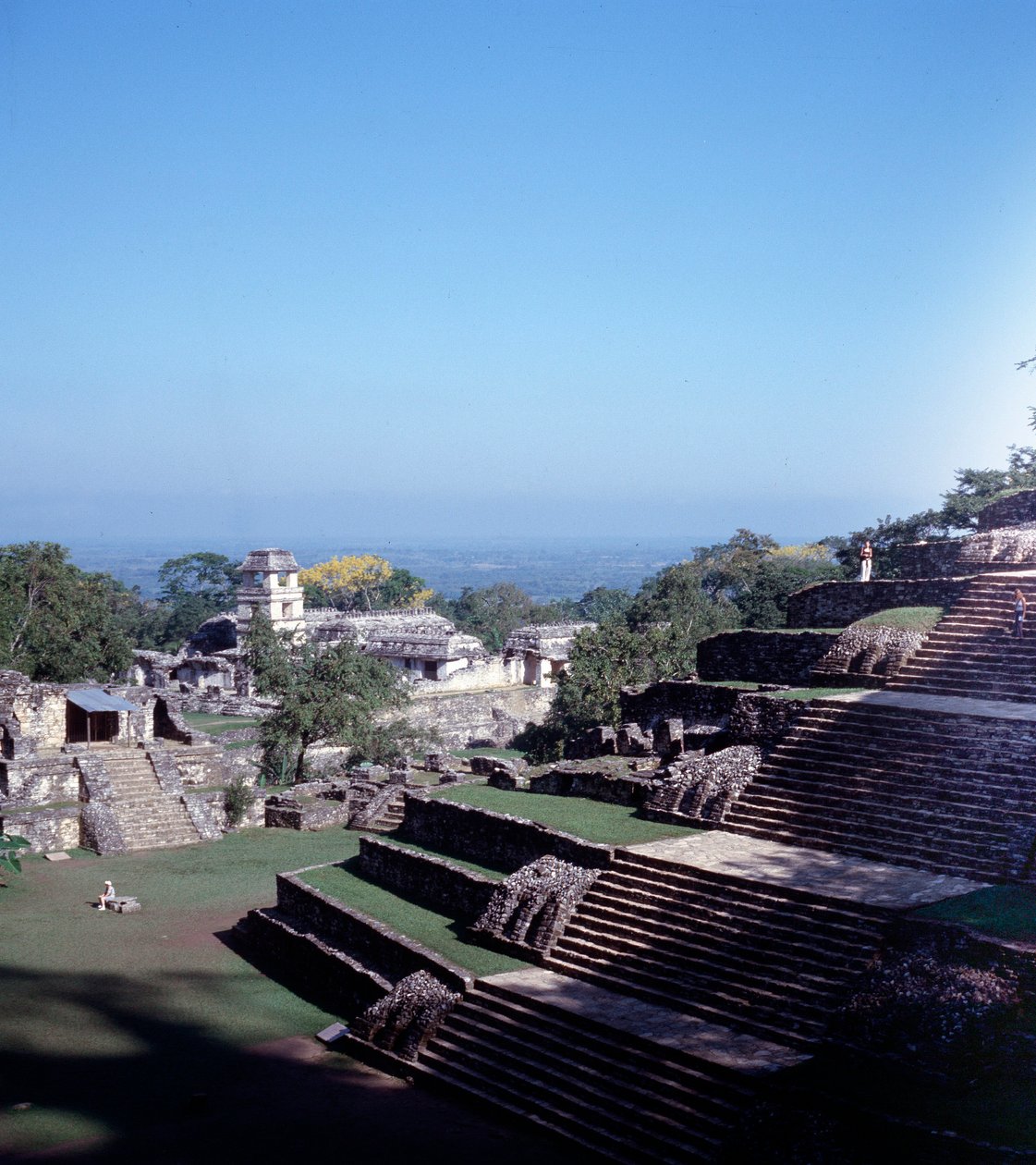 Předkolumbovská civilizace: pohled na místo Palenque v klasickém mayském období Chiapas od Mayan Mayan