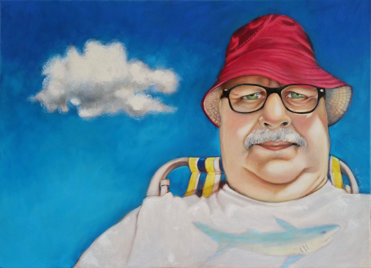 The Sunbather, 2022 (olej na plátně) od Maylee Christie