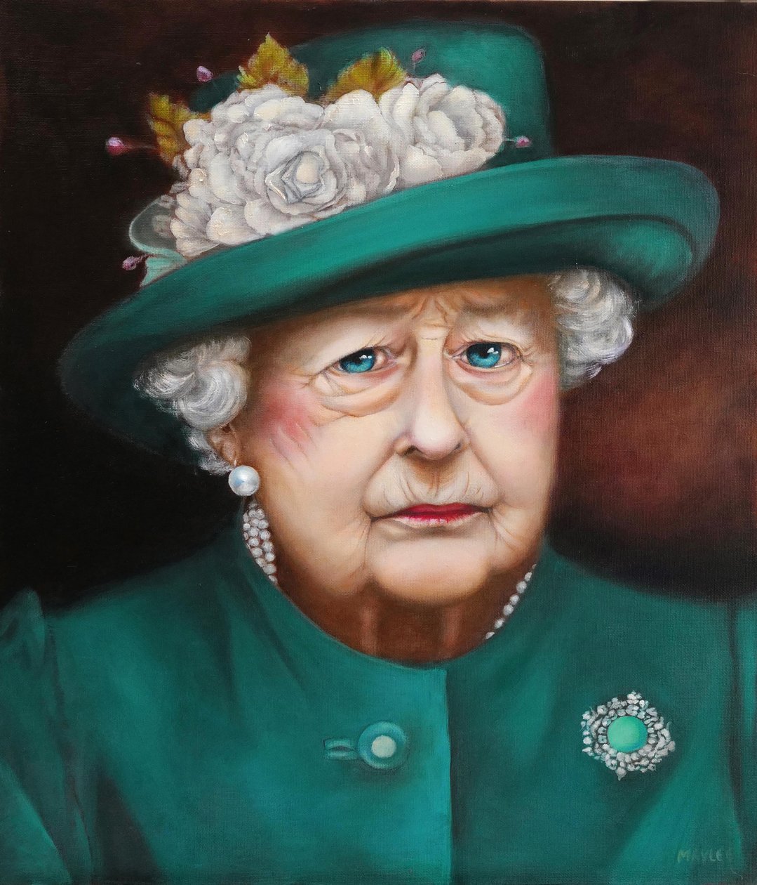 The Widow, 2022 (olej na plátně) od Maylee Christie