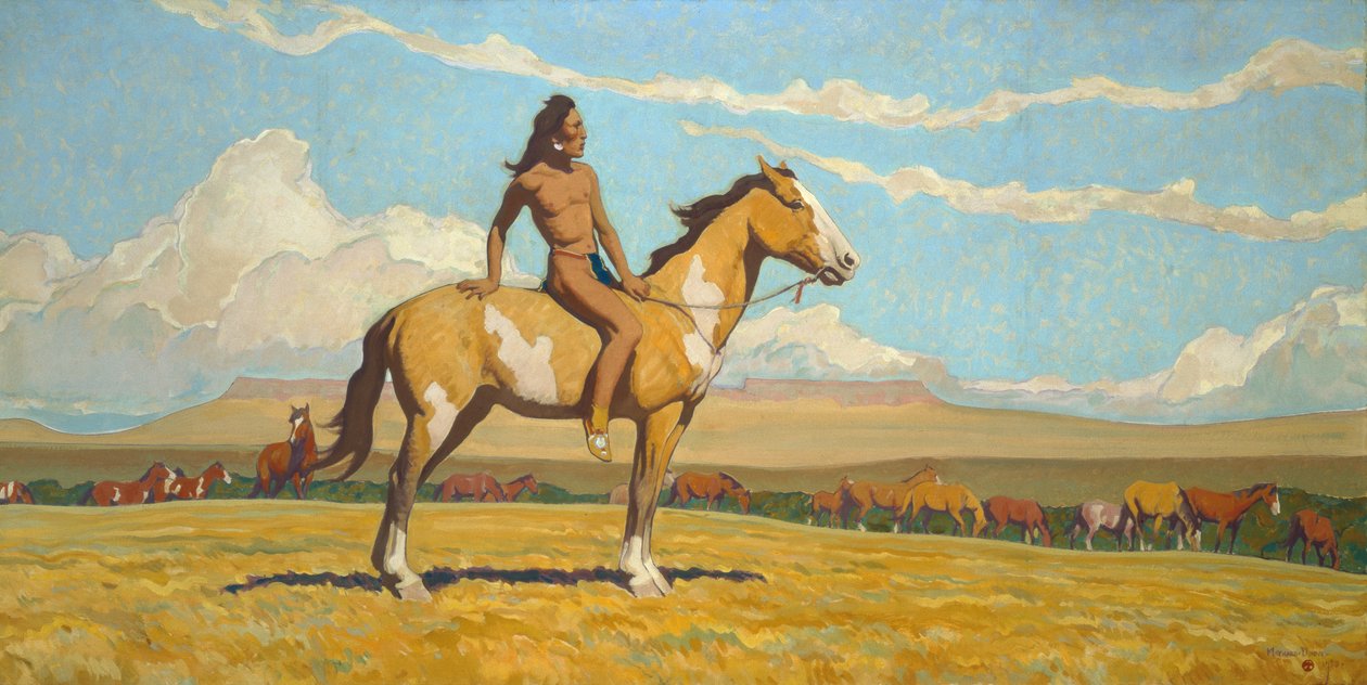 Chlapec s poníkem od Maynard Dixon