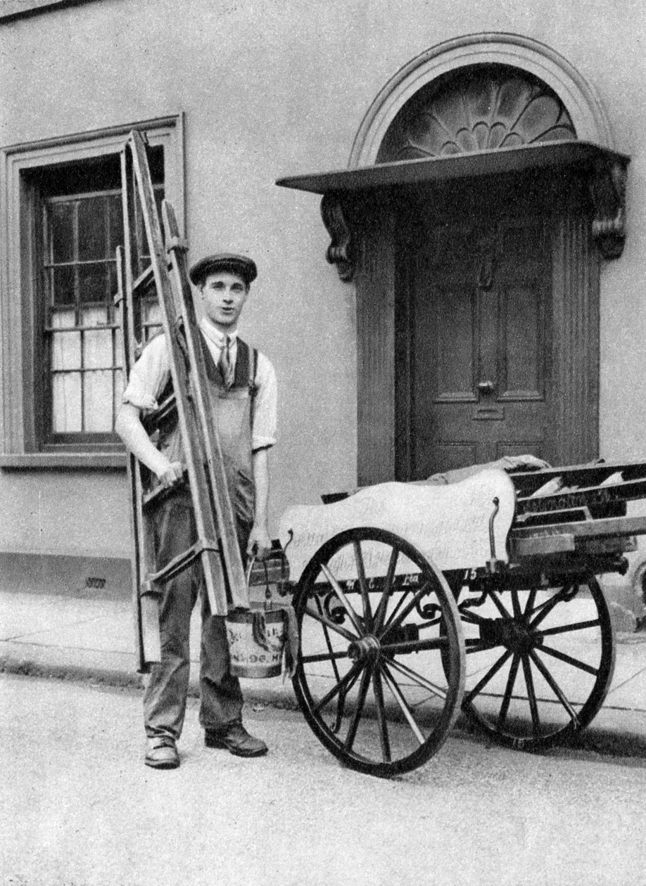 Čistič oken v Islingtonu, Londýn, 1926-1927 od McLeish