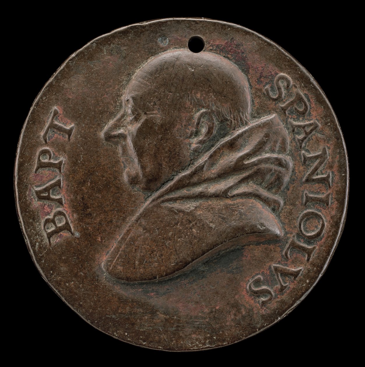 Battista Spagnoli z Mantovy, 1447-1516, karmelitánský básník [avers], c. 1513. od Mea