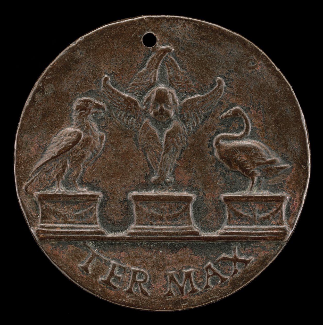 Cherub, Labuť a Orel [reverzní], c. 1513. od Mea